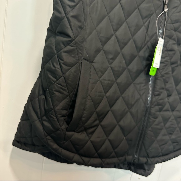 NWT Maurice’s Black Zip Up Recycled Plastic Quilted Puffer Vest Size 1X - Picture 4 of 5